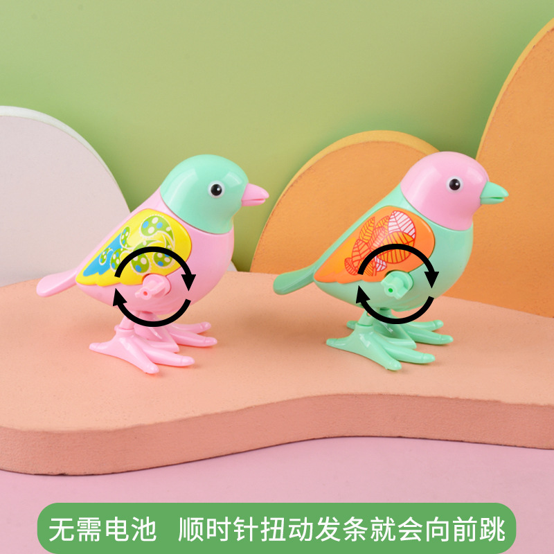 Picture of Spring Magpie simulation cute animal winding toy jumping bird baby gift stall hot selling toy wholesale