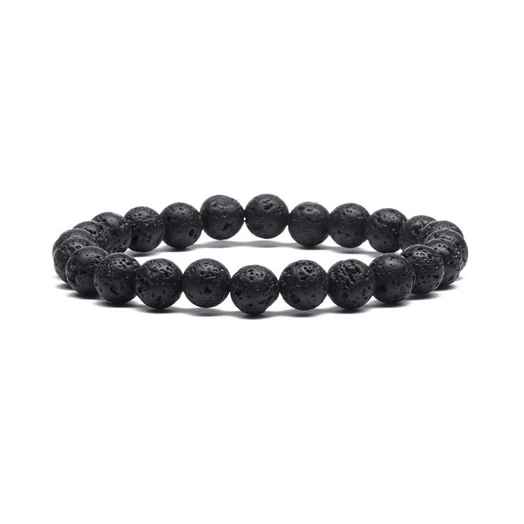 Picture of Zhou Lianfa 32 Color Amazon Crystal Agate Tiger Eye Bracelet Fashion Simple Single Circle Round Bead Cross-border Bracelet Batch