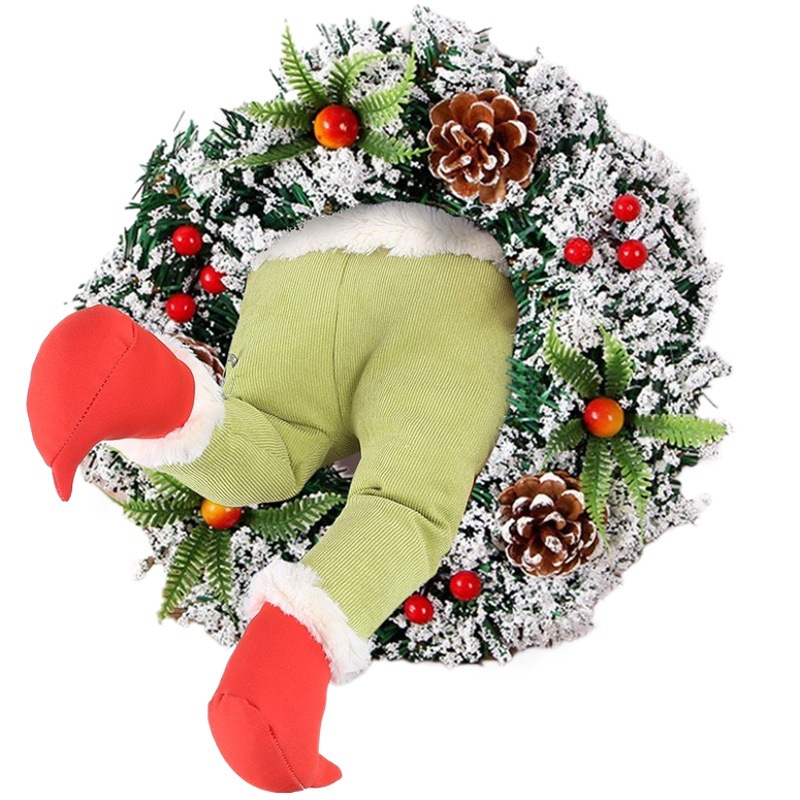 Cross-Border Creative Grinch Christmas Green Strange Plush Toy Green Fur Funny Doll Doll Garland Plush Toy