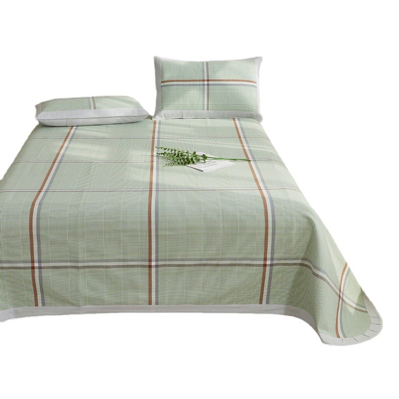 Pure Cotton Thickened Coarse Cloth Bed Sheet Single Piece Mat Three-Piece Set Single Student Dormitory All-Cotton Quilt Linen Kang Sheet
