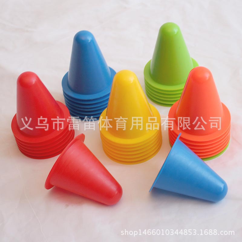 Picture of Children's roller skating roadblock skating practice training props obstacle windproof flat pile roller skating pile roller skating logo plate
