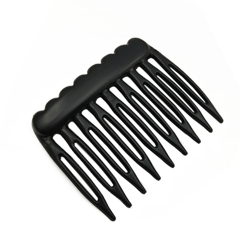 Picture of 9 tooth plastic hair comb 5*4cm children's handmade DIY material environmental protection bridal veil topper hat comb accessories