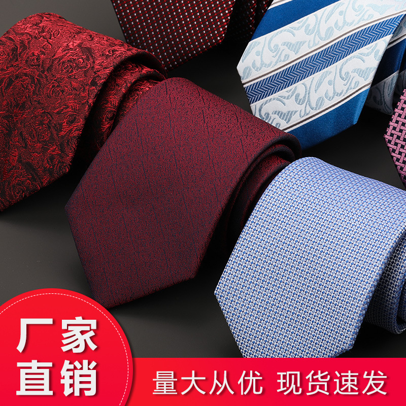 Silk Blue Striped Tie Wedding Groom Suit Mulberry Silk Men's Business Fashion Dress Gift Box Gift Tie