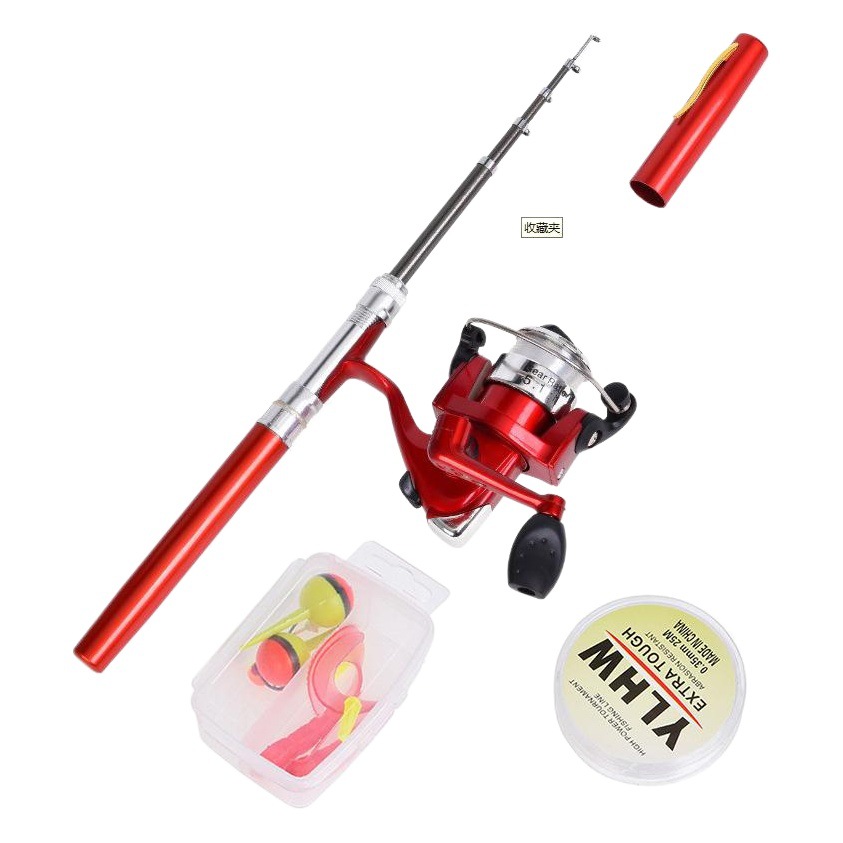 Weihai factory wholesale pen fishing rod cross-border Mini 1m ice fishing rod set pocket raft Rod portable Rod