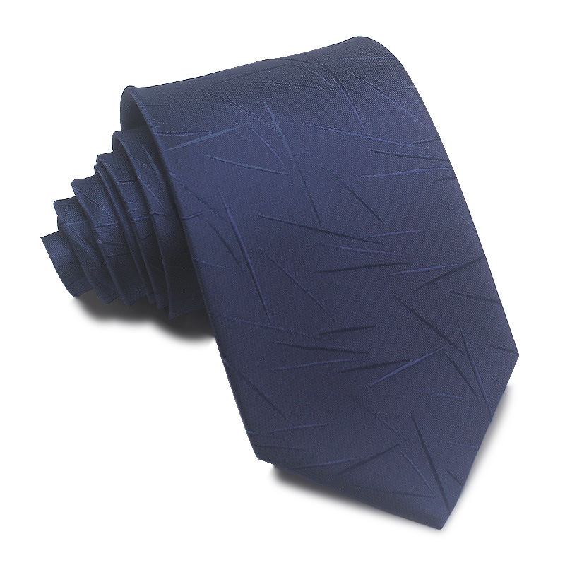 Picture of 25 New 8cm Polyester Jacquard Stripesd Tie 7cm Men's and Women's Business Formal Wear Casual High-End Red Black Blue