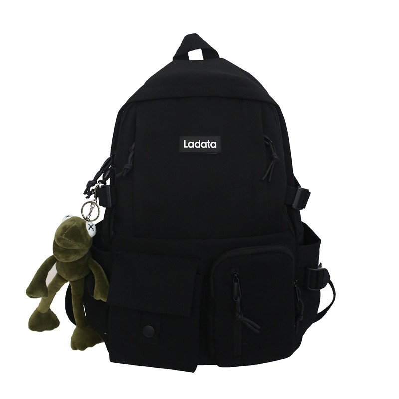 Picture of 2024 new Korean version of simple student schoolbag anti-theft anti-seismic college style backpack computer backpack wholesale LOGO