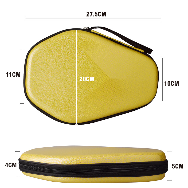 Picture of Diamond-Shaped Table Tennis Racket Set Hard Shell Storage Bag Large Capacity Protective Cover Can Hold Two Rackets Anti-Fall Portable Racket Bag