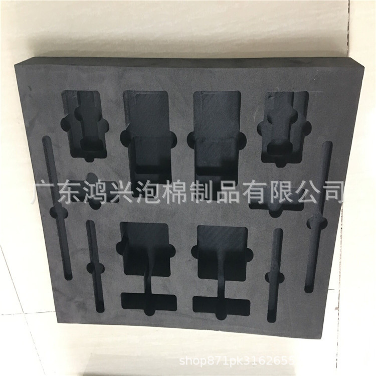 2025 New High-Density Shock-Proof Eva Sponge Soundproofing Anti-Slip Pearl Cotton Flocking Inner Support Packaging Slotted Lining