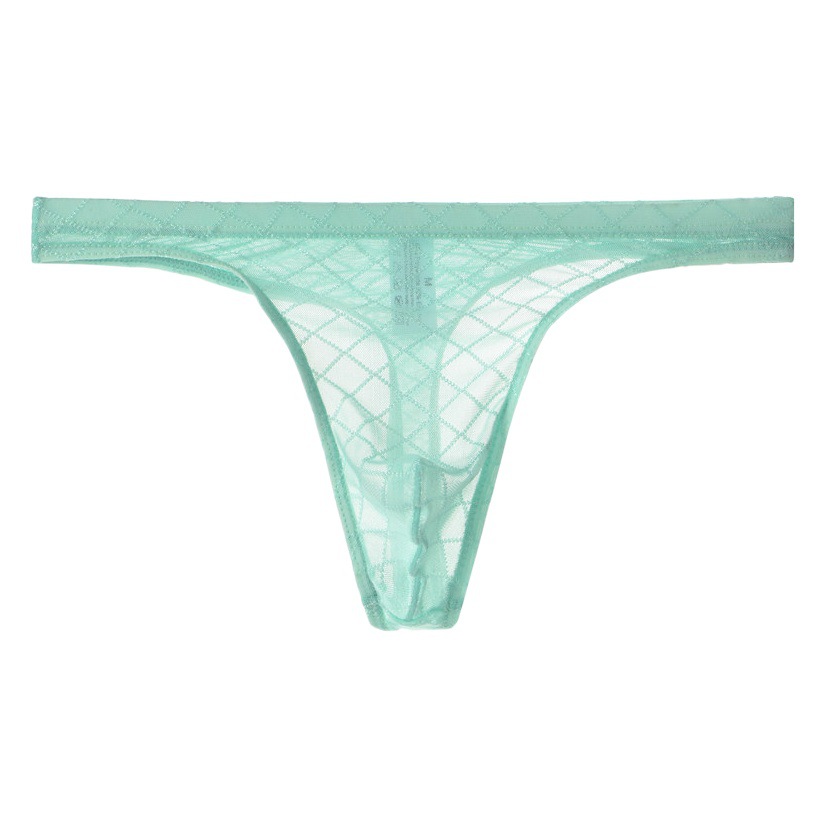 Junye men's underwear ultra-thin mesh transparent thong sexy soft breathable thin bag youth men's underwear