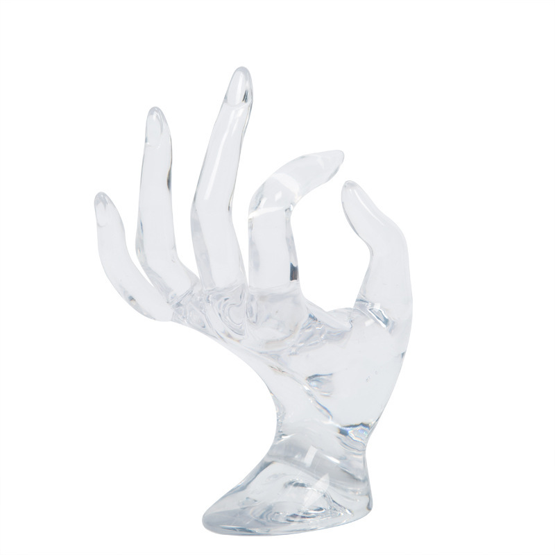 Picture of Cross-border spot ring display stand plastic OK hand mold jewelry shooting live props bracelet bracelet display stand