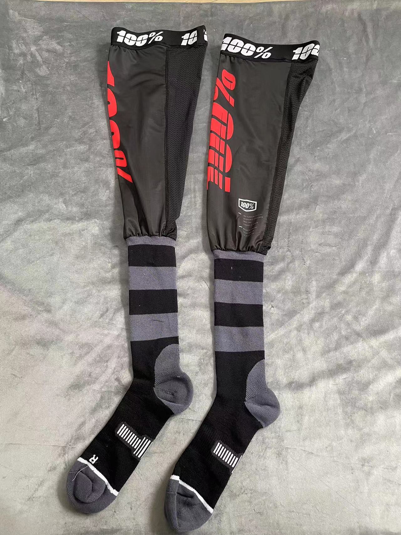 Picture of in stock New 100% Four-color Cross-country Motorcycle Stretch Ice Silk Pressure Non-slip Men's and Women's Mechanical Leg Inner Wear Stockings