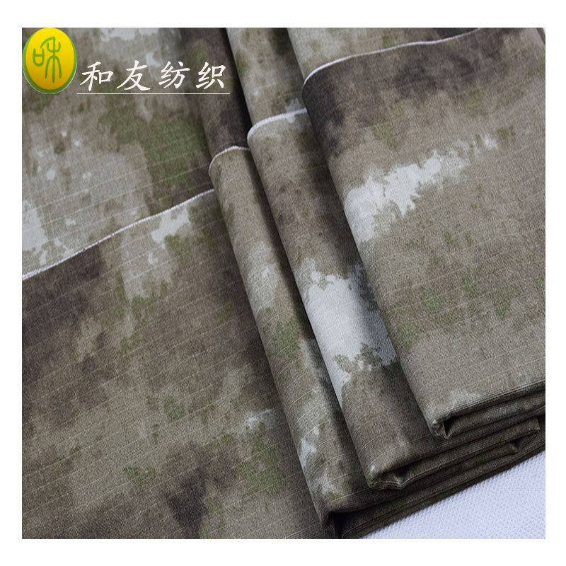 50% cotton 50% nylon cotton nylon camouflage printing dark Plias camouflage outdoor clothing cotton-padded jacket fabric