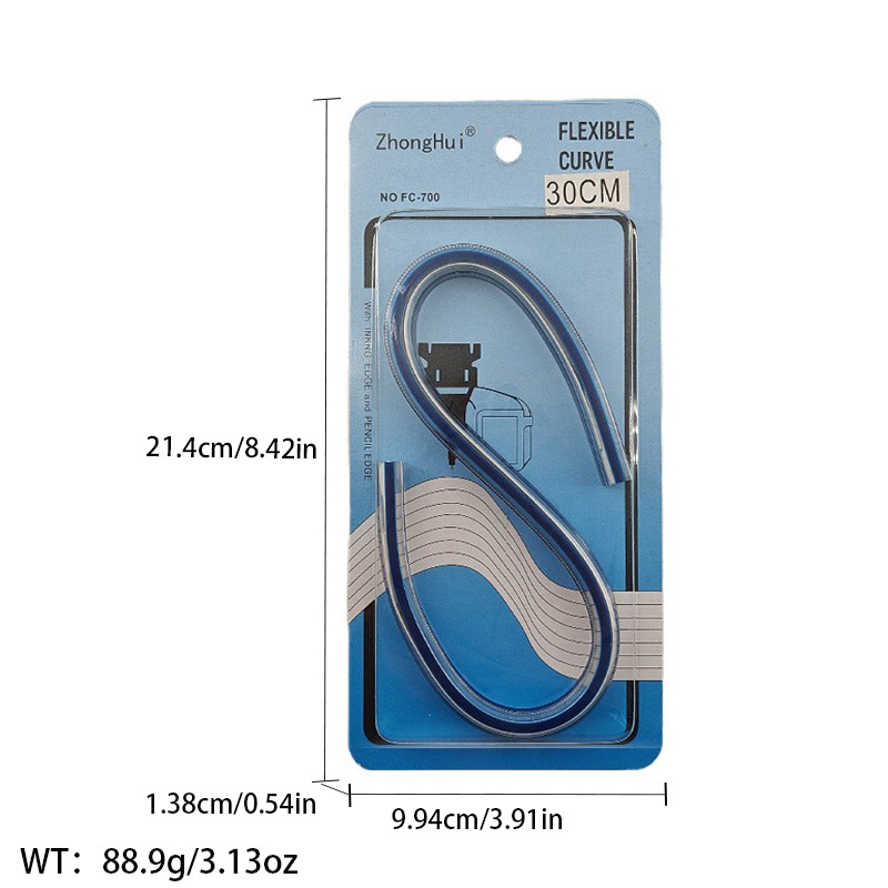 Picture of Pattern printing ruler clothing scale pattern making clothing curve cutting sewing tool multi-functional pattern printing ruler