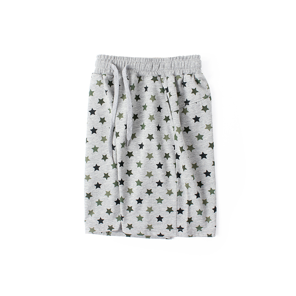 Picture of Children's Summer Korean Style New Boys' Casual Shorts Big Children's Stars Full Print Breathable Children's Five-point Pants for Hair