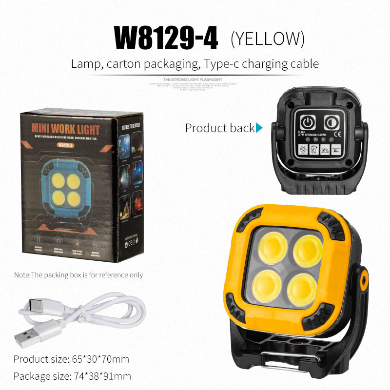 Picture of Cross-border full-scene working lamp multi-gear rotating lamp holder strong magnetic adsorption garden lamp outdoor camping lamp inspection lamp