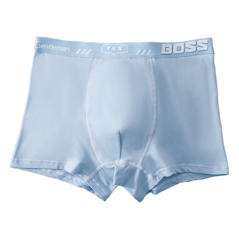 Children's underwear boys' combed cotton boxer shorts head teenagers boys middle and big Children students boxer underwear wholesale