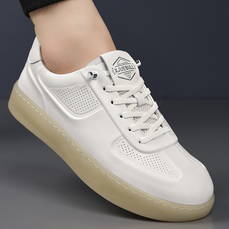 White Shoes Trendy Men's Summer 2025 New Style Comfortable Casual Sports Breathable Ultra-Light Foreign Trade Fashion Sneakers 1197