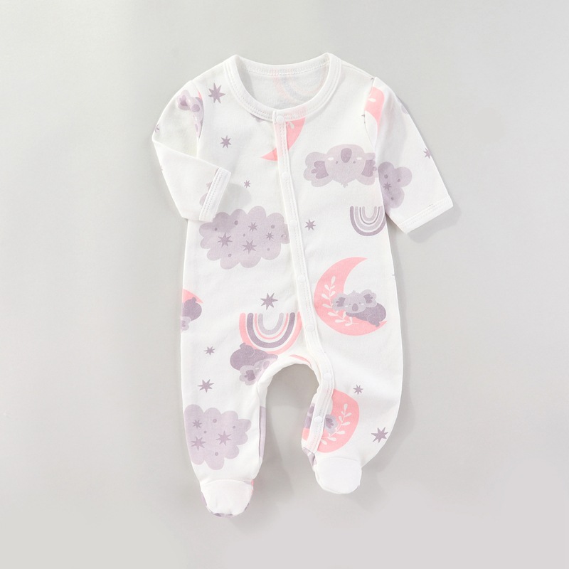 Picture of Baby's jumpsuit cotton newborn clothes spring and autumn and summer children's climbing clothes for newborn babies ha clothes class a monk clothes