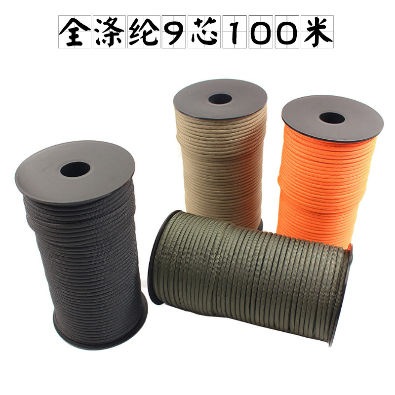 Amazon's Best-Selling 550 Military Standard Polyester 9 Nine-Core 100.4m mm Paracord DIY Bracelet Braided Rope