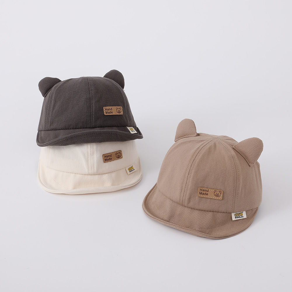 Picture of Baby hat spring and autumn baby outdoor sun hat for boys and girls baby super cute baseball cap children soft brim cap
