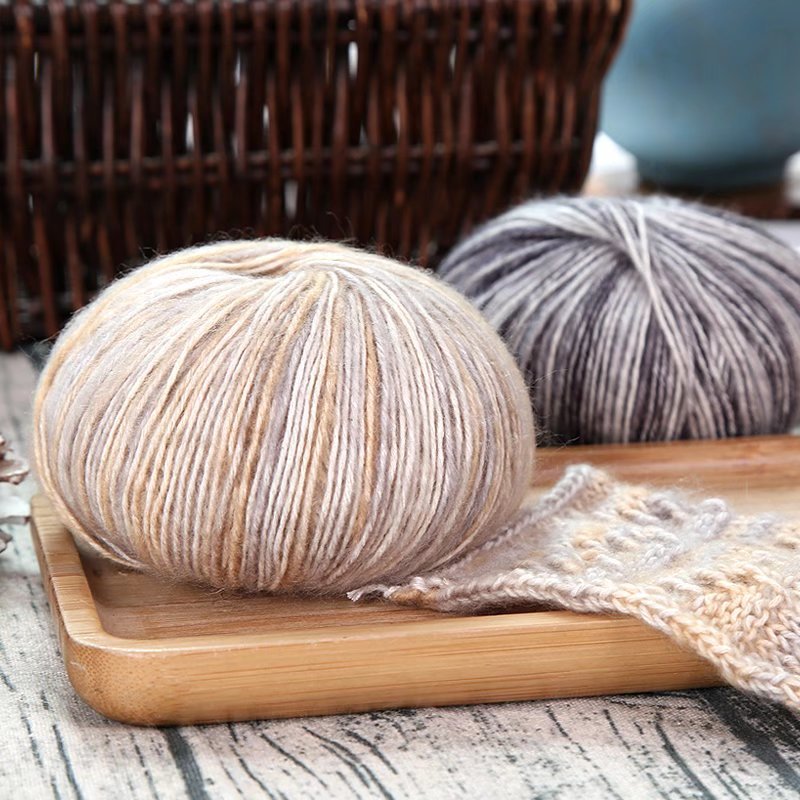 Picture of Cross-border camouflage cotton wool segment dyeing gradient cotton yarn handmade diy thick cotton wool wool wholesale