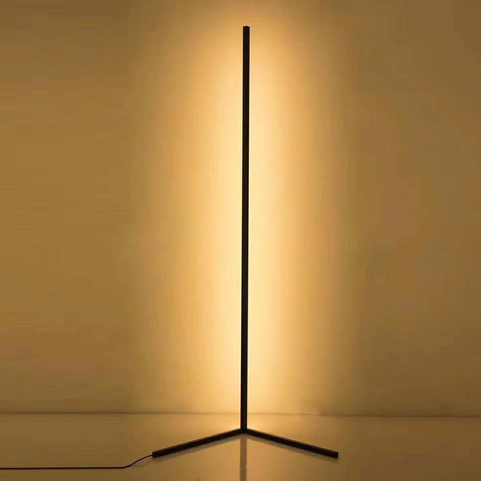 Cross-border floor atmosphere lamp warm white three-color Nordic creative bedroom living room ins vertical atmosphere corner lamp wholesale