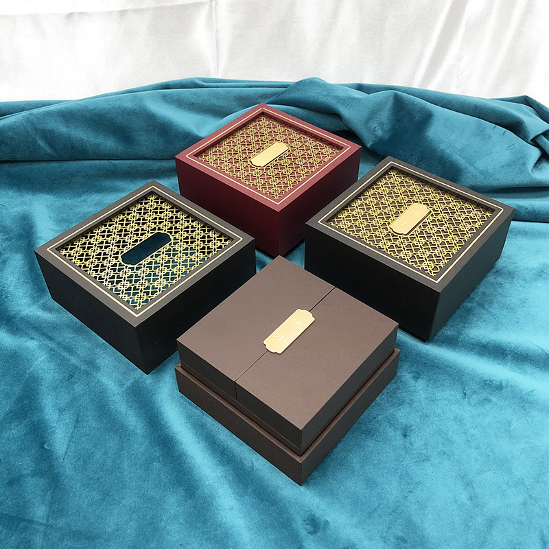 Source Manufacturer Inherits the Ancient Method of Gold Bracelet Double-Open Cut Out Toy Bracelet Jade Jewelry Storage Box