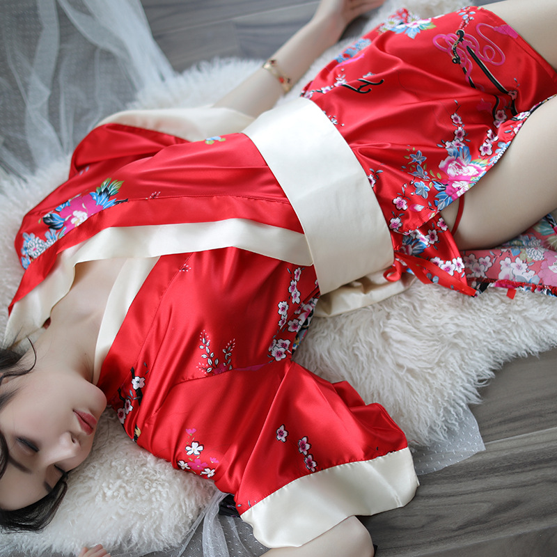 New sexy lingerie ladies sexy Japanese kimono game uniform role playing bathrobe seduction set Wholesale