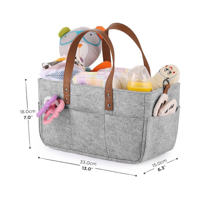 Felt Diaper Handbag Duoge Storage Bag Felt Mother Baby Diaper Bag Storage Hand Basket Trendy Mom
