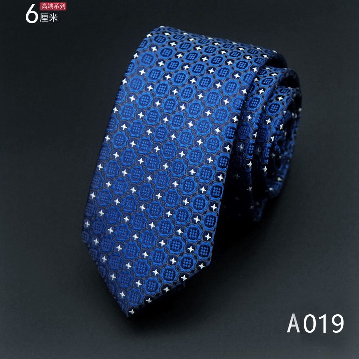 Picture of Men's Tie Korean Style Casual Polyester Silk Narrow Business Fashion Groom Wedding 6cm Small Tie