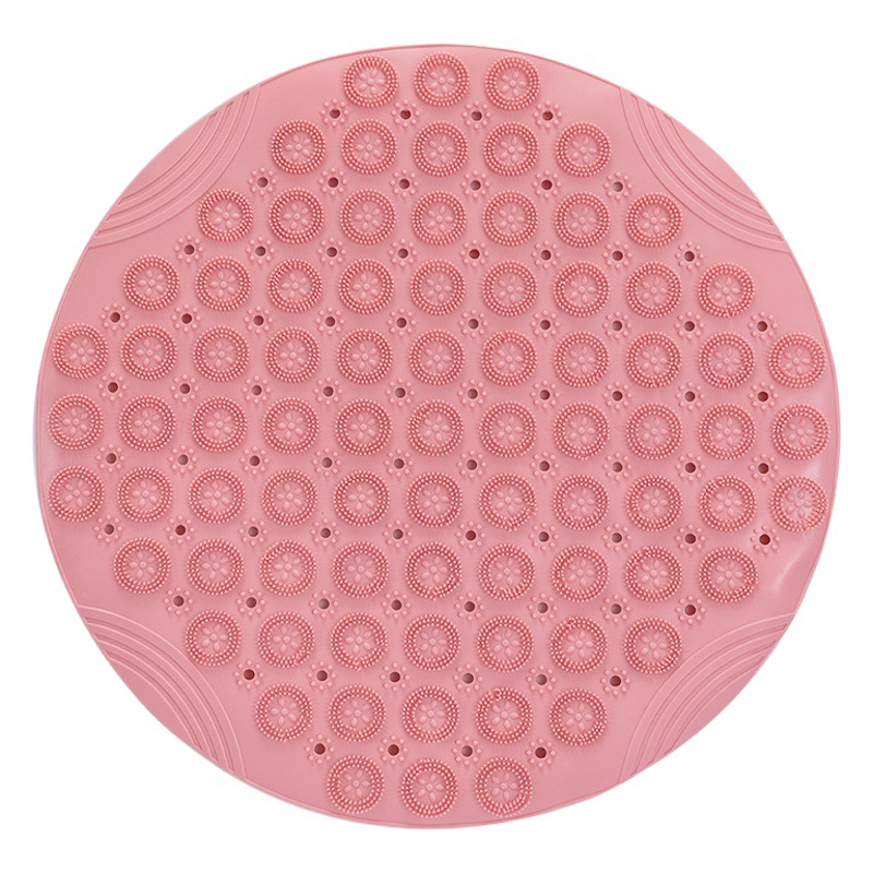 Silicone Massage Mat Bathroom Non-Slip Mat Bath Back Rub Bath Artifact Foot Rub Foot Rub to Remove Dead Skin Shower Room Floor Mat