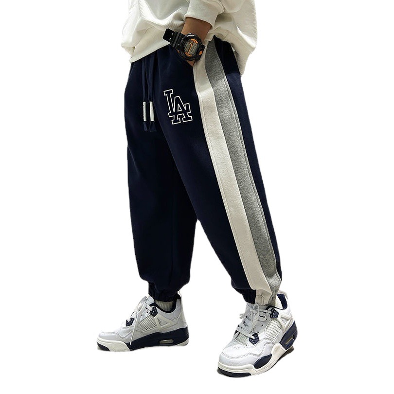 Girls' Pants Spring and Autumn 2024 Sweatpants Long Pants for Older Children Casual Wide-Leg Sports Pants Trendy Girls' Casual Pants