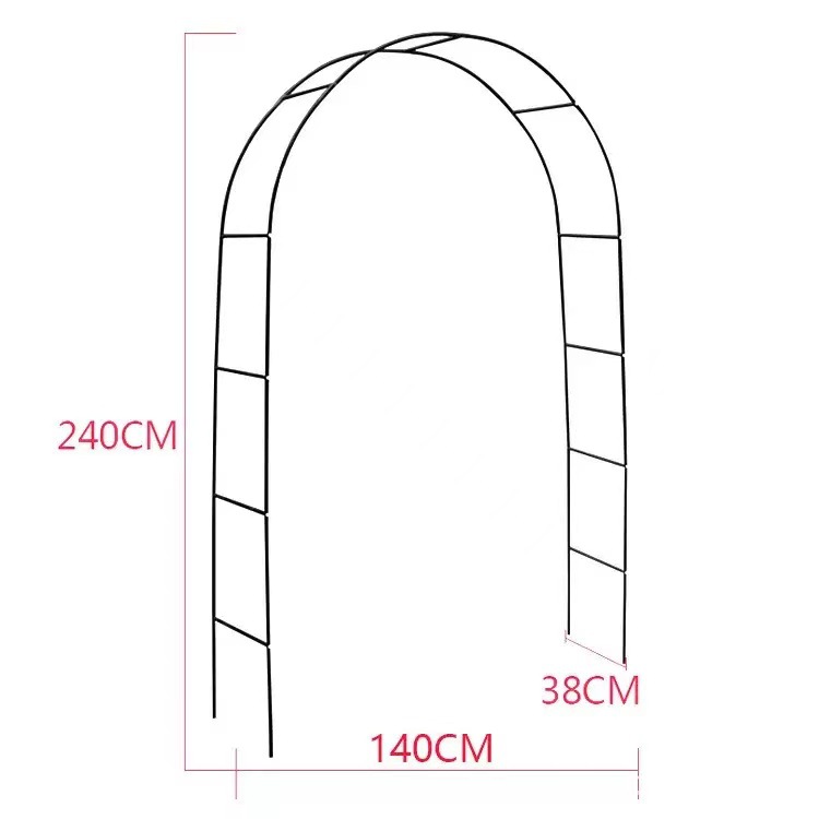 Picture of Source Factory Cross-border Hot Sale Courtyard Iron Arch Climbing Rack Wedding Garden Rose Flower Rack Grape Rack