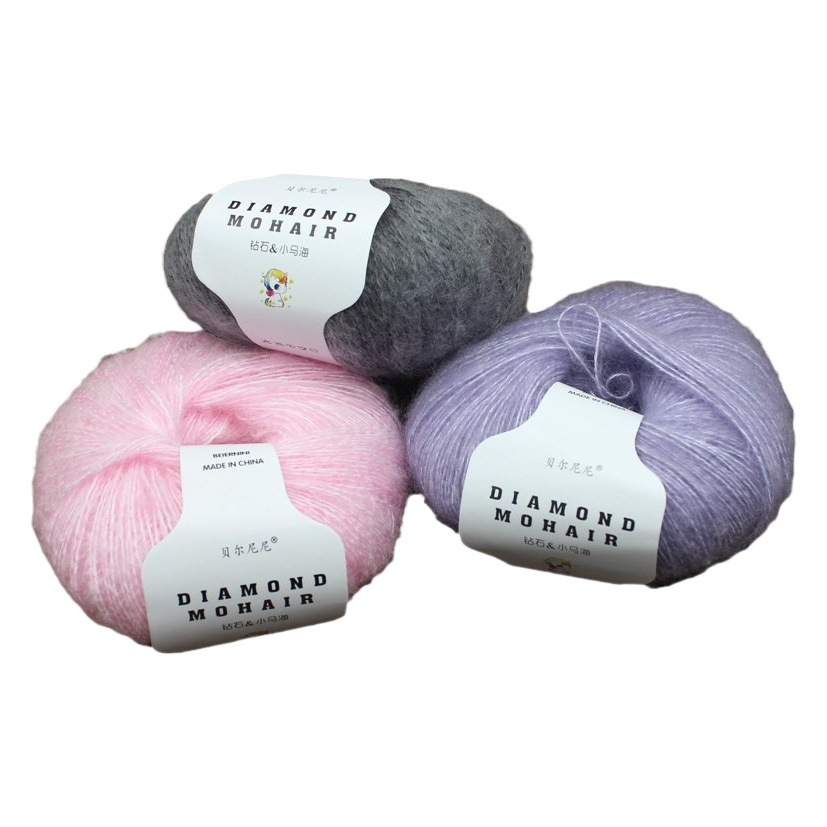 Mohair yarn fine wool crochet handwoven scarf shawl wool wiring factory wholesale