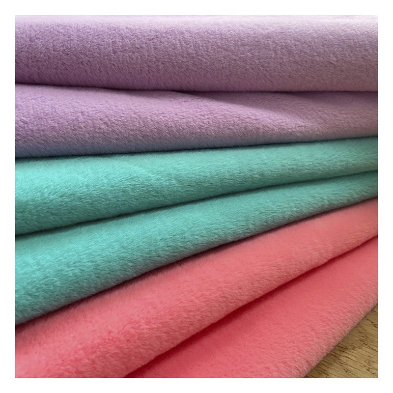 Spot 5mm boutique velvet fabric soft skin-friendly lint toys clothing crafts plush fabric wholesale