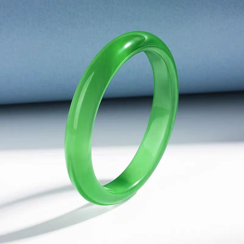 Young Light Luxury Simple Women's Jade Bracelet Colorful Glaze Bracelet for Mother and Girlfriend Birthday Gift