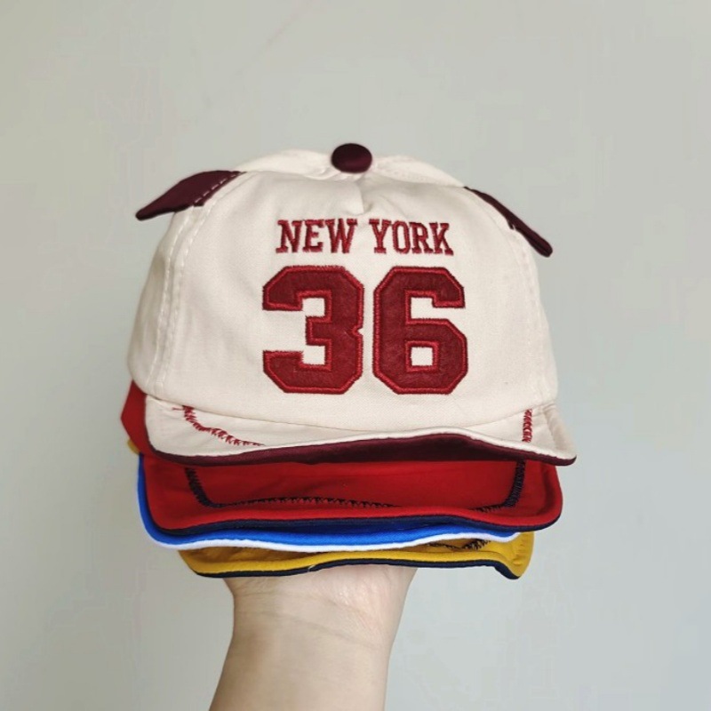Baby Hat Spring and Autumn Super Fashion All-match Letter Cap Korean Style Baby Thin Sunshade Baseball Cap for Boys and Girls