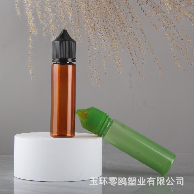 60ml Gorilla Bottle Color Anti-theft Coil Cap Plastic Oil Bottle Pen Type Pigment Bottle