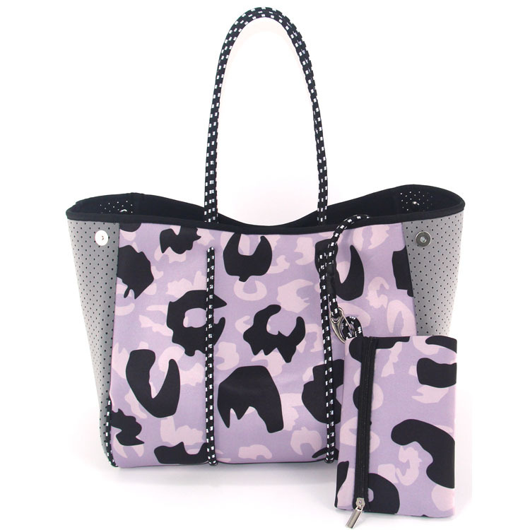 Picture of Diving Material Perforated Beach Bag European and American Fashion Portable Shoulder Strap Mother Bag Outdoor Casual Bag Portable Women's Bag for Women