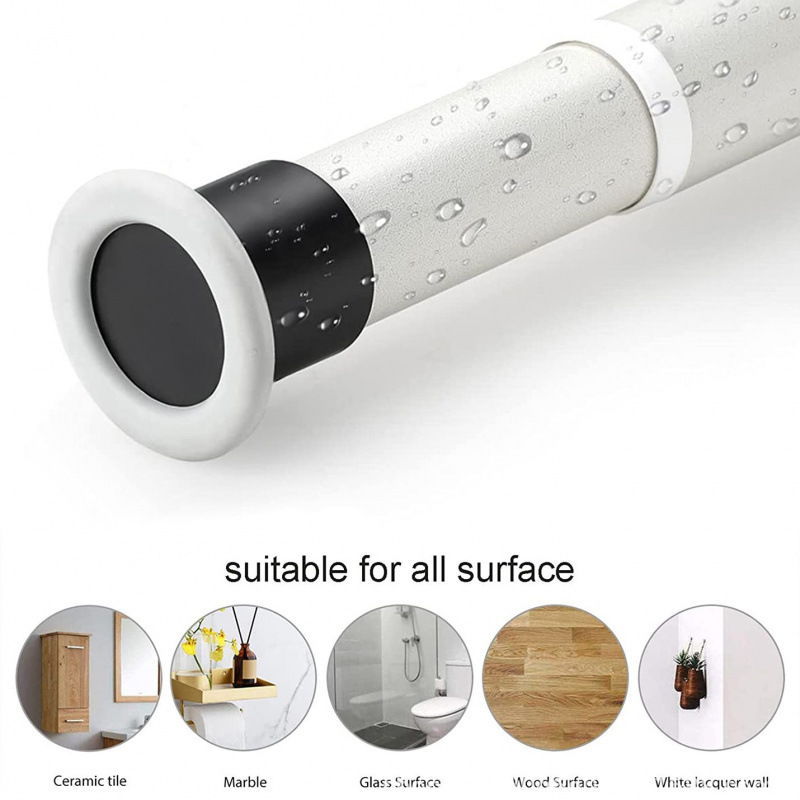 Picture of ✅ Telescopic Rod 2m - 5m [Border] Clothes Drying Rod Shower Curtain Rod No Punching Telescopic Rod Curtain Rod Hanging