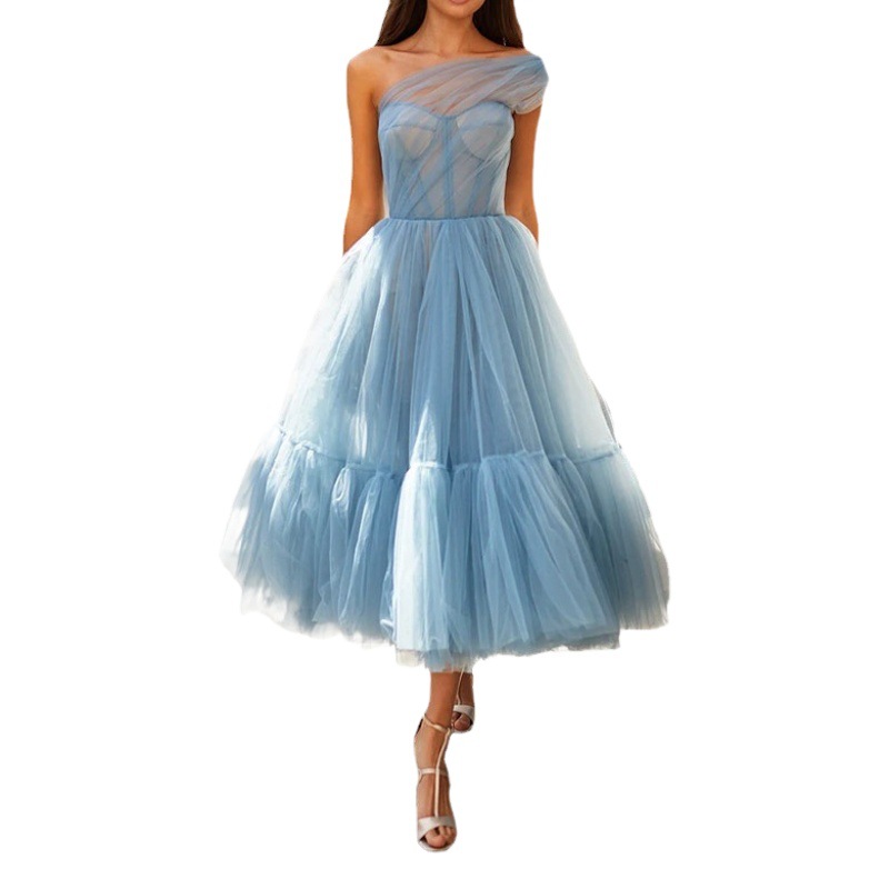European and American Foreign trade new women's princess dress new sleeveless dress banquet dress host dress daily dress