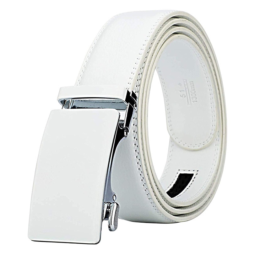 Custom belt men's pure cowhide business men's belt logo printing automatic buckle men's pants belt engraving pattern