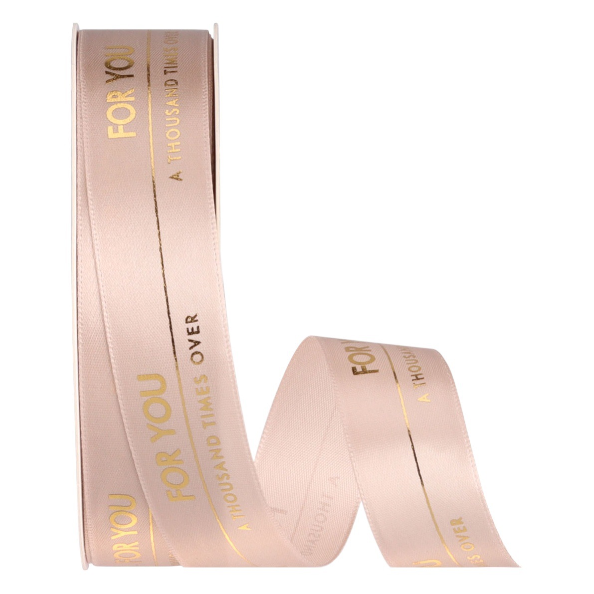 For you FOR YOU gilded polyester belt gift packaging box ribbon cake decoration printing silk ribbon ribbon ribbon customization