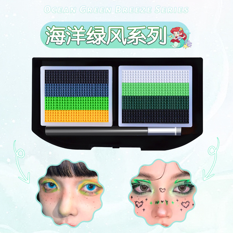 Picture of Children's Human Face Painting suit Festival Comic-Con Makeup 3D Painting Pigments Water-soluble Washable Pigments