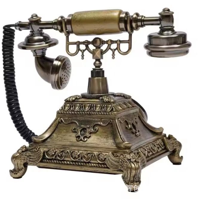 Picture of Cross-border special for old-fashioned retro card recording telephone antique wedding party landline telephone message book telephone