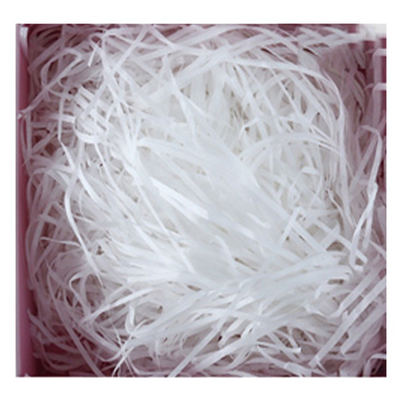 Lafite large wholesale 10 grams of shredded paper wedding candy box packing box filler natural color pleated paper