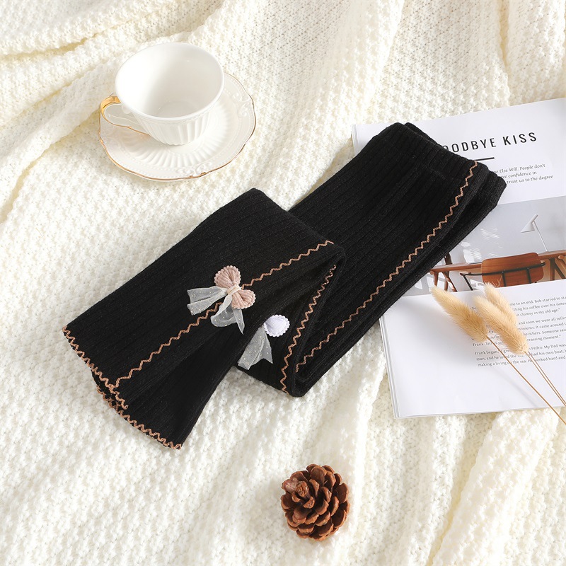 Picture of Girls' fleece-lined Leggings Small Children's Autumn and Winter Thickened One-piece Velvet Outer Wear Trousers Baby's Winter Warm Pants