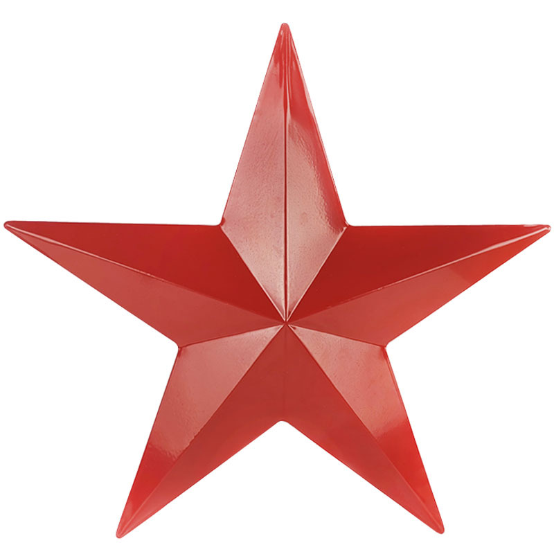 Picture of European-style retro iron three-dimensional five-pointed star bar Office cafe wall decoration wall hanging