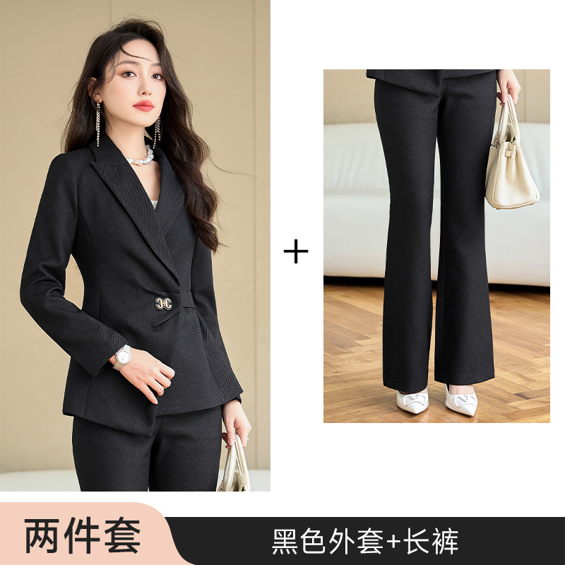 Picture of Black Suit Jacket Women's 2024 Autumn and Winter Design Sense Fashion Temperament Socialite Slim-fit Small Suit Host Dress