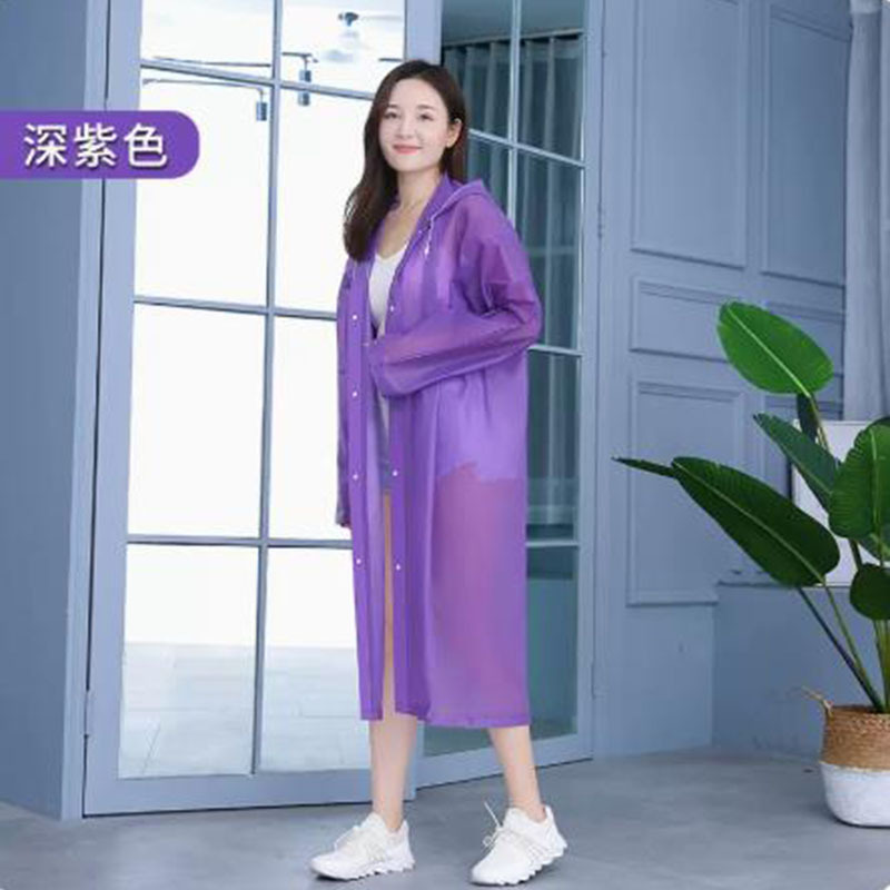 Picture of Eva Fashionable Single-Person Long Full-Body Rainstorm-Proof Unisex Adult Poncho Portable Disposable Raincoat for Outdoor Rain Protection